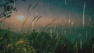 Beautiful village nature accompanied by relaxing music