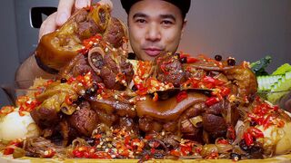 SPICY PORK KNUCKLE HUMBA BISAYA | MUKBANG ASMR | ALFIE EATS