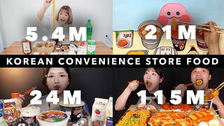TOP 10 Most Viewed KOREAN CONVENIENCE STORE FOOD Mukbangs