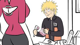 Tall lady shopping but it's Animated - Naruto Parody