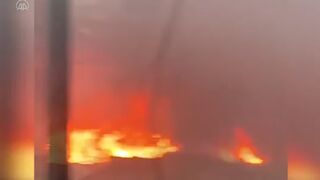 Ukrainian capital Kyiv rocked by Russian airstrikes as buildings up in flames