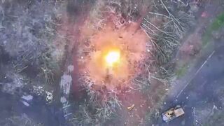 Ukrainian artillery, mortars and drones at work
