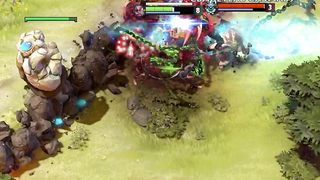 Dota 2 : Pudge Vs 2 players Mid