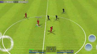 Playing football