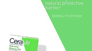 CeraVe Hydrating Cleanser Bar | Soap-Free Body and Facial Cleanser with 5% Cerave Moisturizing Cream