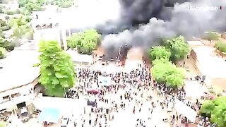 Ousted president's party HQ set ablaze in Niger