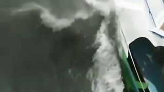 Crazy boat crash! Scary
