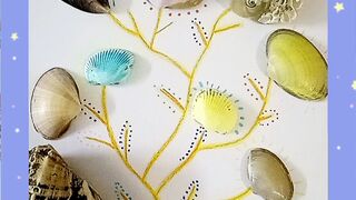 Sea shells tree #seashellart #seashelldecor #seashelldecor