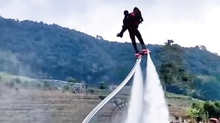 Dancing in air with water