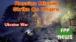 Russian missile strike hits Ukrainian city of Dniro