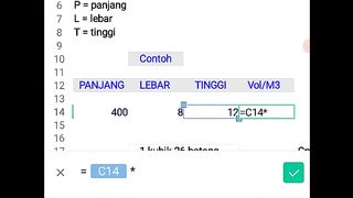 Rumus kayu balok