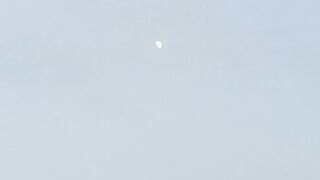 Moon at sunset