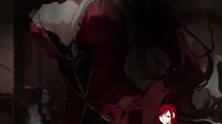 fairy tail but bunny girl playing billiard