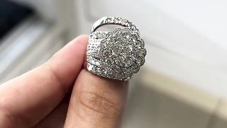 Real Diamond & White Gold Ladies Wedding Rings Set by Ijaz Jewelers