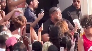 Cardi B throws microphone at audience member who threw a drink at her