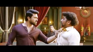 Indian actor Ramcharan fight sciene in movie