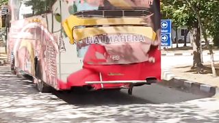 Telolet basuri bus halmahera keren