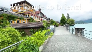 Refreshing summer rain in Brienz_ Switzerland ---- Swiss village 4K(720P_60FPS).