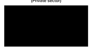 Funny comparison between government and private sector.