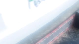 Wheels of car jammed due to rain