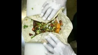 Easy Trick Proper Way To Roll A Burrito #food #foodie #burrito #shorts_ #shortsvideo
