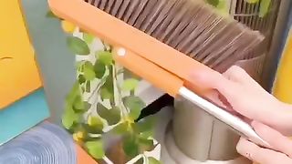 broom and folding dustpan