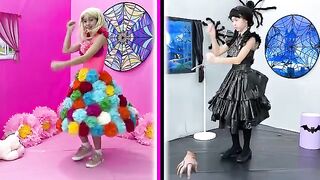 Sofia and dad stories - Pink vs Black clothing challenge