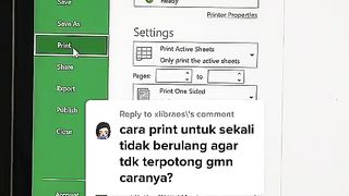 Cara ngeprin di Excel biar gak terpotong