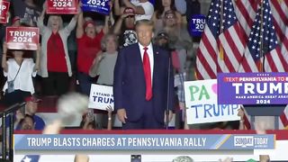 Trump blasts expended classified documents indictment.