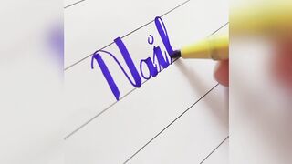 Calligraphy with cut marker