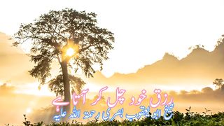 Riziq Khud chal kar ata he | رزق خودچل کرآتاہے