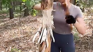 Pretty WOMAN knows how to handle a knife???? camping survival bushcraft outdoors