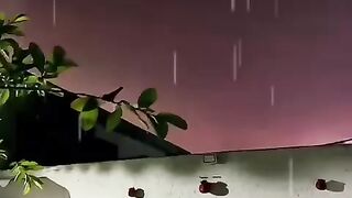 Night view/ rain