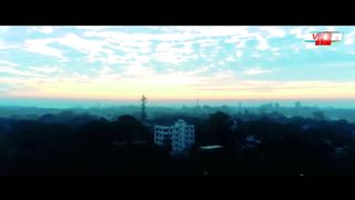 Drone video Nilphamari District Bird's eye view of Bangladesh