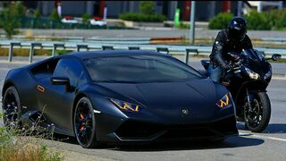 Lamborghini Huracan vs CBR 1000RR
