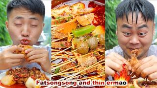 FatSongsong_and_ThinErmao_food subscribe to my channel_challenge___Chinese_food___mukbang___funny_mukbang