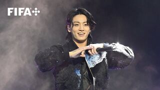 Jung Kook from BTS performs 'Dreamers' at FIFA World Cup opening ceremony.mp4 Upload video
