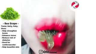 ASMR EATING SEA GRAPE, Frozen WATERMELON, GUAVA, STAR FRUIT