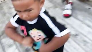 LITTLE BOY AIN'T PLAYING AROUND ????????