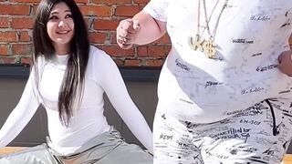 Funny  A fat boy