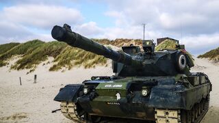 advanced battle tank ahead of Indonesia's independence anniversary