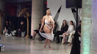 Persephanii in SLOW MOTION 4k - Los Angeles Swim Week 2023 Beautiful female model shows beautiful body shape