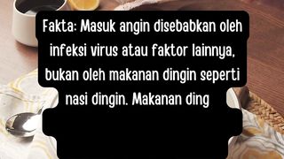 Nasi dingin menyebabkan masuk angin