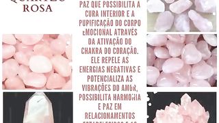 Pedras, cristais, conhecimento, quartzo rosa