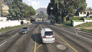 Gta v land cruiser v8 touch the car