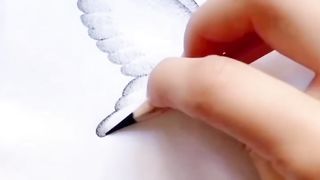 Butterfly sketch drawing