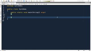 Demo Synchronisation in Java