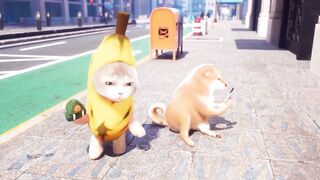 Cat Banana animation 2