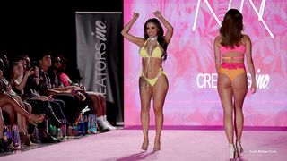 Alex Bravo in SLOW MOTION _ The Bureau Fashion Week Beautiful female model shows beautiful body shape