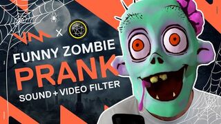 Zombie prank in public